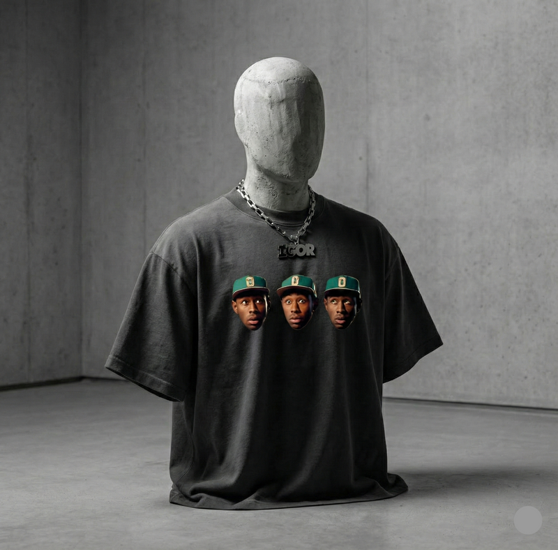 T-Shirt Creator — The Trio Portrait (Washed Black)