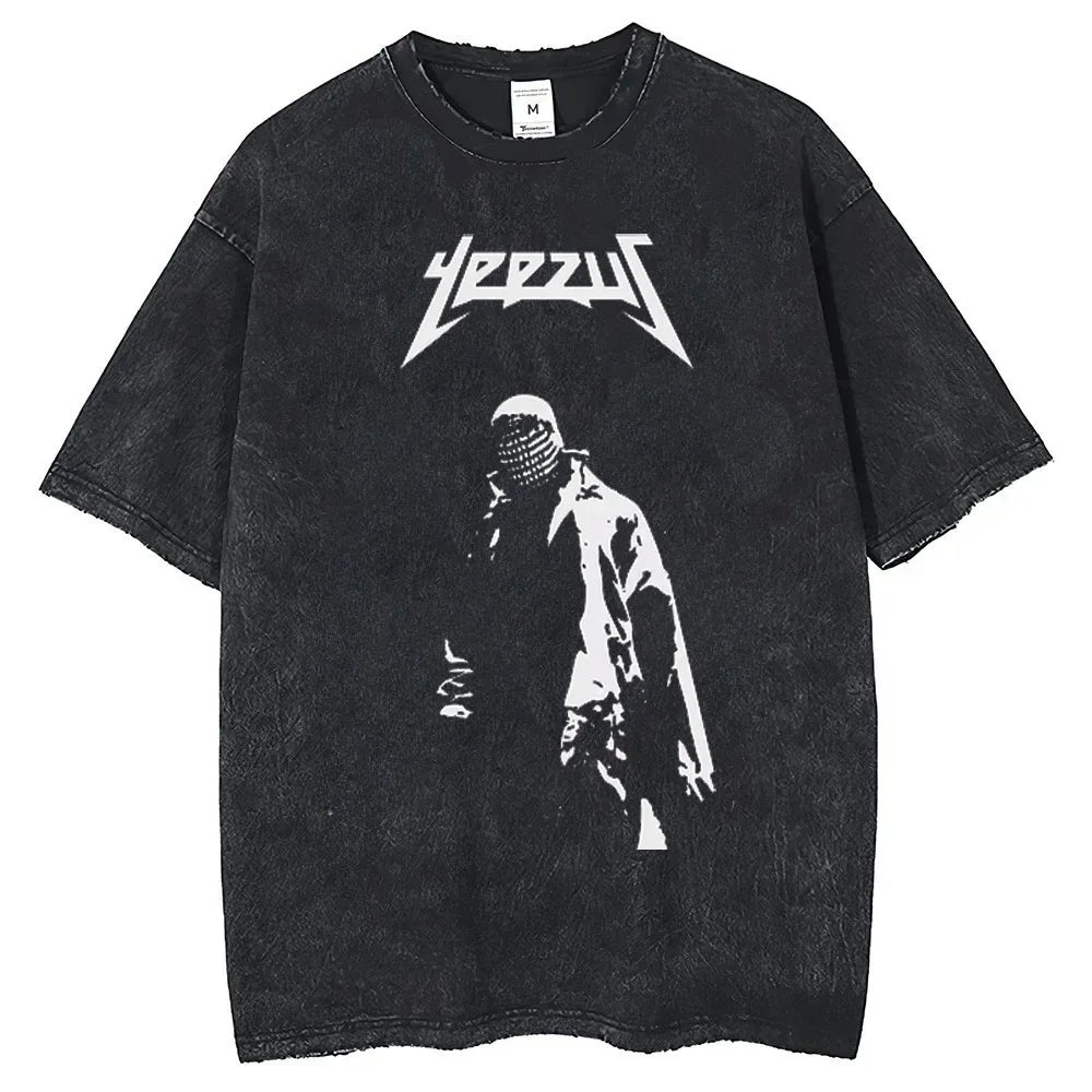 Camisa Boxy "College Bear" Vintage Tee - Faded Black Edition