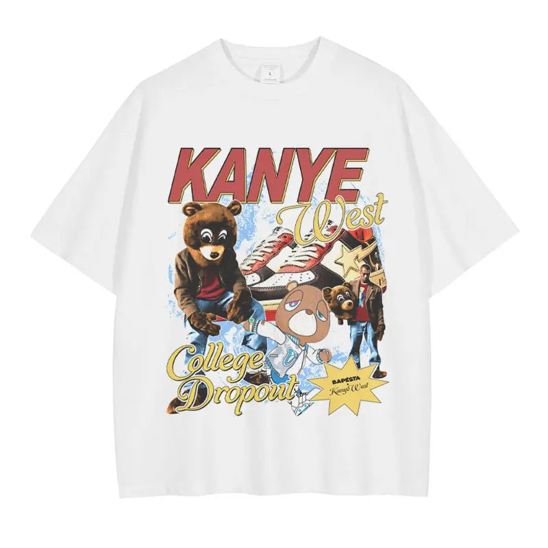 Camisa Boxy "Stage Legend" Vintage Tee - Faded Black Edition